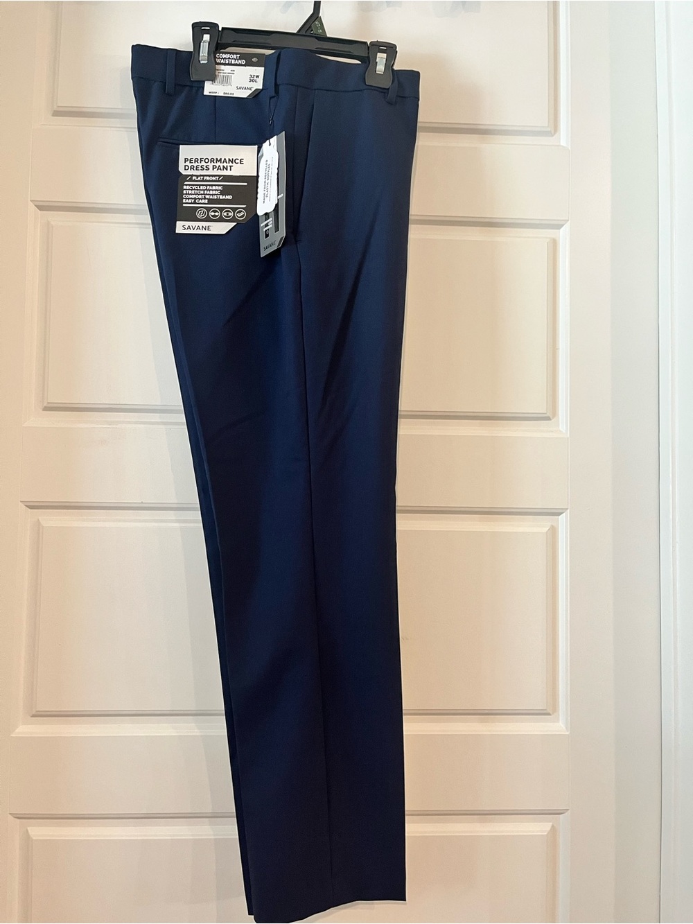 Savane Navy Performance Dress Pants 32W x 30L